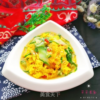 黄瓜炒鸡蛋的做法步骤：12