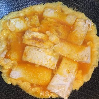 蛋液酿豆腐的做法步骤：4