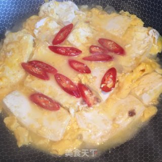 蛋液酿豆腐的做法步骤：5