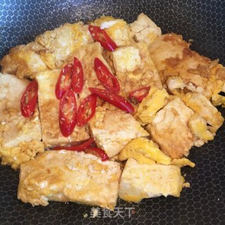 蛋液酿豆腐的做法步骤：6