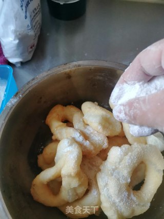 糯米版甜甜圈（油圈子）的做法步骤：16