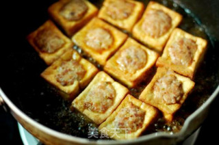 煎酿豆腐的做法步骤：3