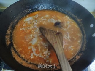 快手汤   番茄肥牛汤的做法步骤：8