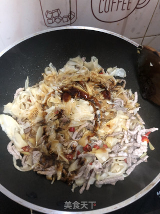 野山笋炒瘦肉的做法步骤：7