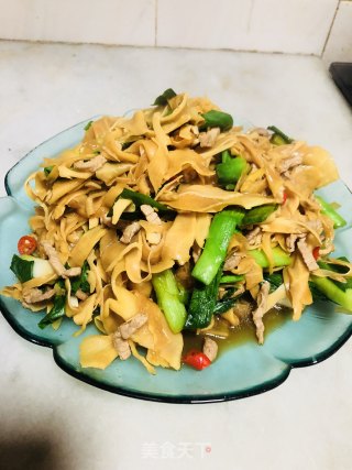 野山笋炒瘦肉的做法步骤：10