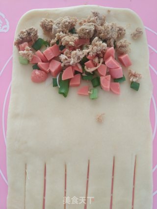 肉松火腿面包的做法步骤：9