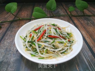 韭菜炒豆芽的做法步骤：10