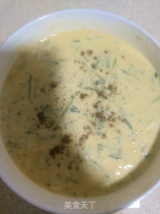 野葱鸡蛋饼的做法步骤：5
