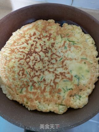 野葱鸡蛋饼的做法步骤：7