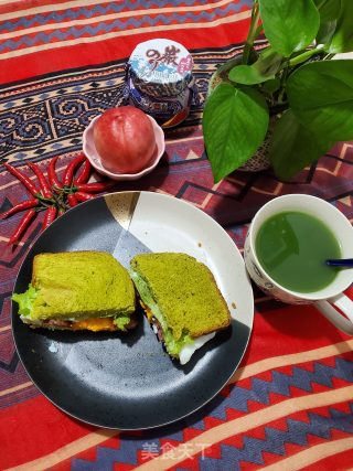 鸡蛋香肠三明治的做法步骤：15