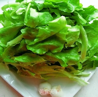 素炒生菜的做法步骤：1