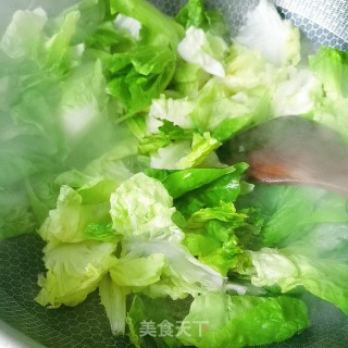素炒生菜的做法步骤：5