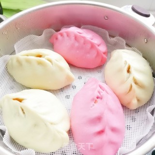 彩色肉包的做法步骤：17