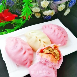 彩色肉包的做法步骤：19
