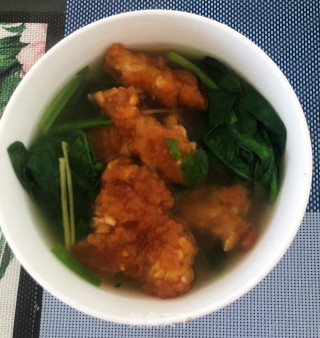 菠菜滑肉汤（春日应季美食）的做法步骤：8