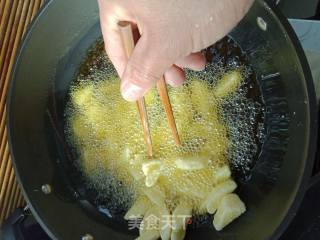 甜到心里——拔丝两样的做法步骤：5