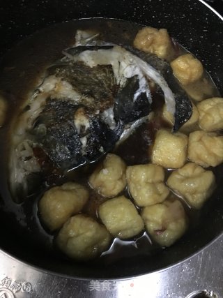 鱼头炖菜的做法步骤：13