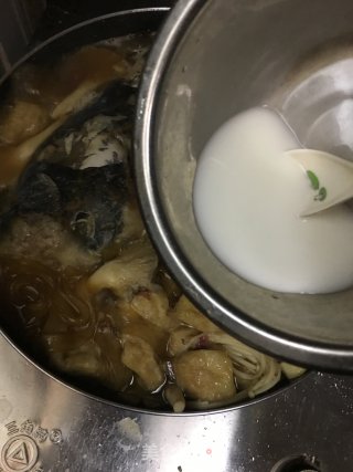 鱼头炖菜的做法步骤：18