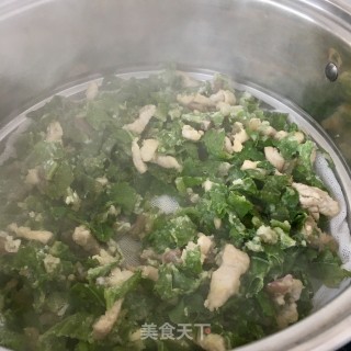 “春日应季美食”蒸水萝卜缨的做法步骤：20