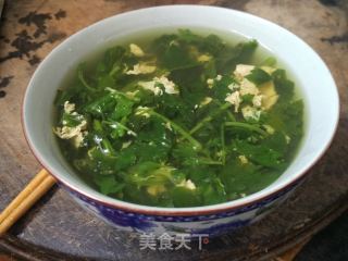 菊花脑鸡蛋汤的做法步骤：4