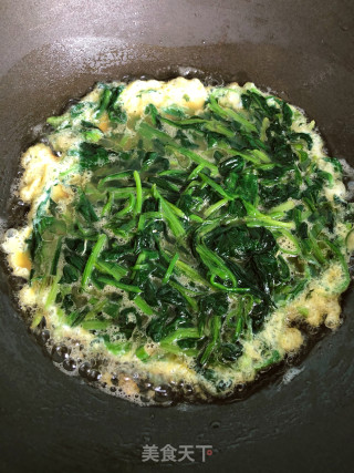 菠菜煎蛋的做法步骤：4