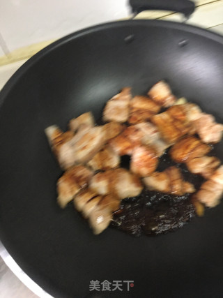 五花肉烧四季豆的做法步骤：4