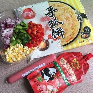 手抓饼披萨的做法步骤：1