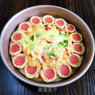 手抓饼披萨的做法步骤：12