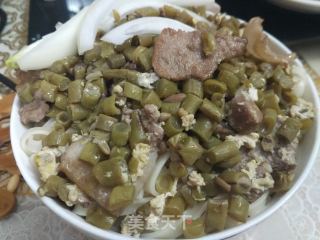 豇豆打卤面的做法步骤：4