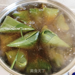 板栗排骨粽的做法步骤：13