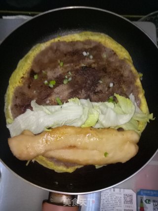 豆渣煎饼果子的做法步骤：6
