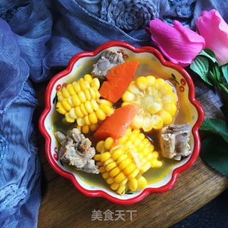 玉米胡萝卜排骨汤的做法步骤：13