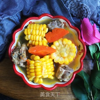 玉米胡萝卜排骨汤的做法步骤：14