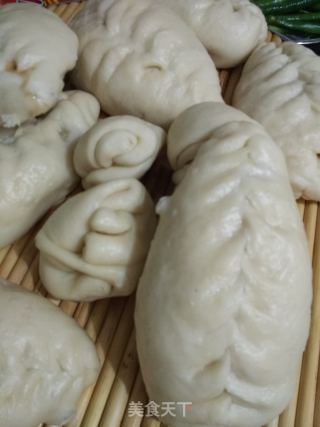 白菜大包子的做法步骤：7