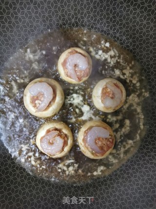 黑椒鲜虾蘑菇酿#春日应季美食#的做法步骤：6
