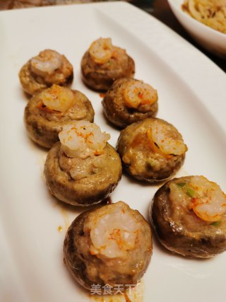 黑椒鲜虾蘑菇酿#春日应季美食#的做法步骤：8
