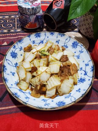 五花肉炒白菜的做法步骤：11