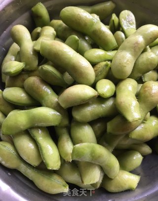 盐水原味毛豆的做法步骤：3