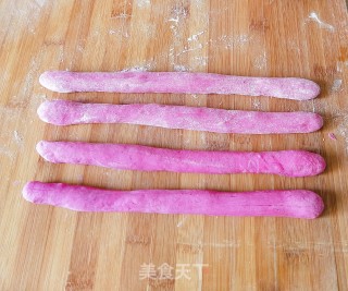 红火龙果花样面包的做法步骤：10