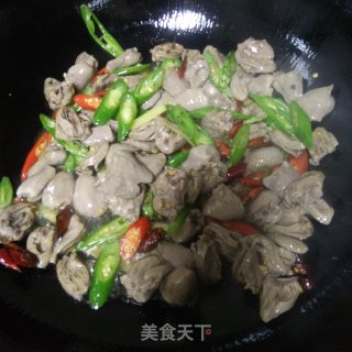 爆炒鸡心的做法步骤：5