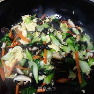 素炒食蔬的做法步骤：5