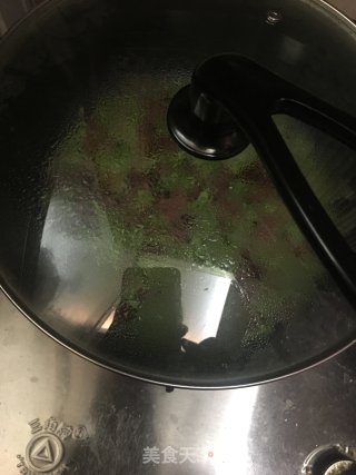 青豆炒二刀腊肉的做法步骤：6