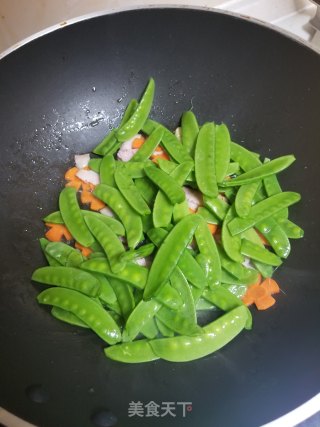 #春日应季美食#小炒培根荷兰豆的做法步骤：5