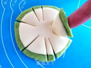 菠菜蝴蝶结卡通馒头的做法步骤：5