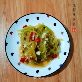 凉拌莴笋丝的做法步骤：7