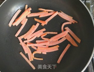 韭黄火腿炒面的做法步骤：3