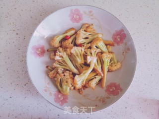 豉油花菜的做法步骤：4