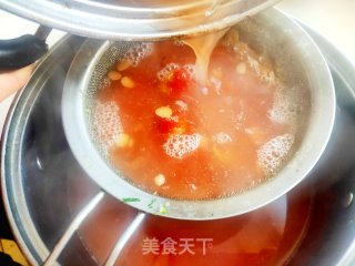 酸甜可口祛斑化瘀山楂桃仁露的做法步骤：5