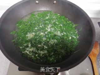 枸杞芽蛋花汤的做法步骤：5