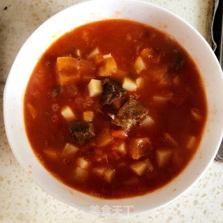 茄汁牛肉烧土豆丁的做法步骤：5